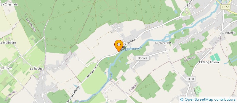 localisation de l'entreprise LA PETITE BRUNE  CELLETTES