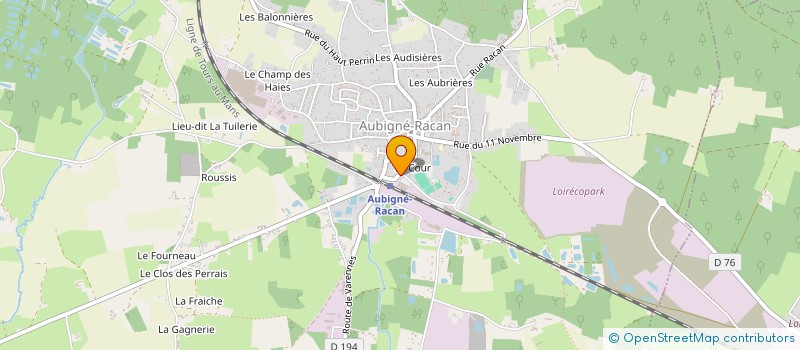 localisation de l'entreprise LA PETITE BUTTIERE INVEST  AUBIGNE-RACAN