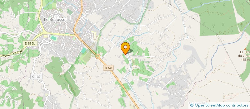 localisation de l'entreprise LA PETITE CADIERE  LE BEAUSSET