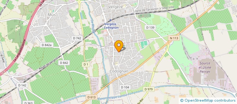 localisation de l'entreprise LA PETITE CAMARGUAISE  CODOGNAN