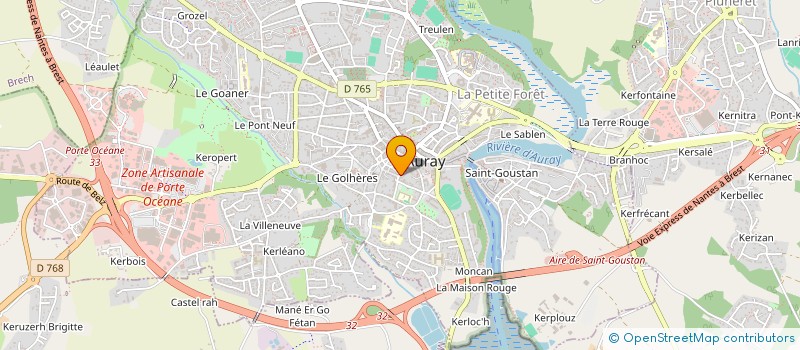 localisation de l'entreprise LA PETITE CASSEROLE à AURAY
