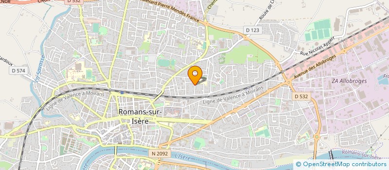 localisation de l'entreprise LA PETITE CAVALE DROMOISE  ROMANS-SUR-ISERE