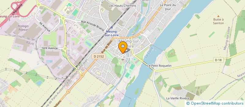 localisation de l'entreprise LA PETITE CAVE D'AMONT à MEUNG-SUR-LOIRE