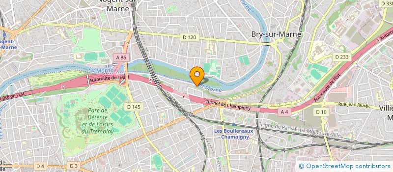 localisation de l'entreprise LA PETITE CERISE  CHAMPIGNY-SUR-MARNE