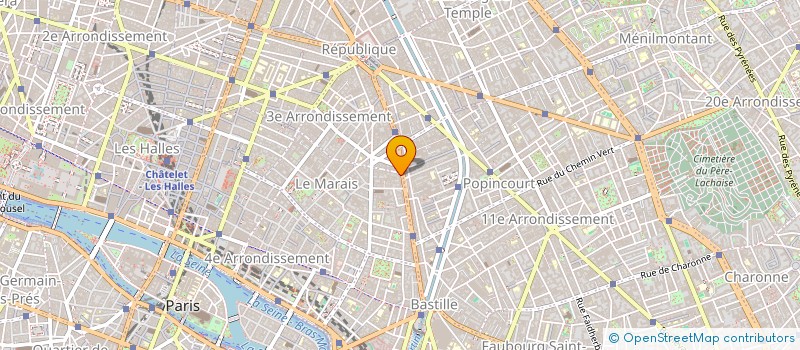 localisation de l'entreprise LA PETITE CHAISE  PARIS