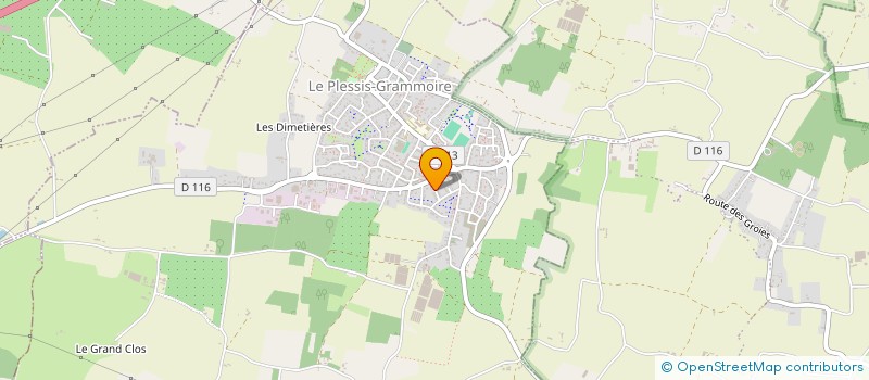 localisation de l'entreprise LA PETITE CHAMBREE  LE PLESSIS-GRAMMOIRE