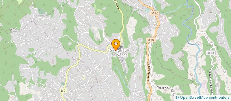 localisation de l'entreprise LA PETITE CHAPELLE à SAINT-PAUL-DE-VENCE