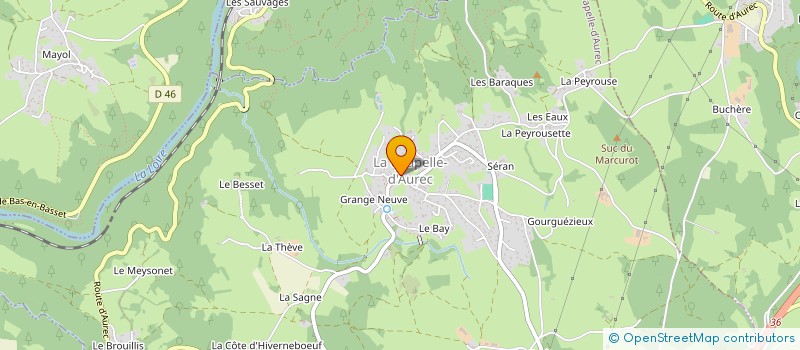 localisation de l'entreprise LA PETITE CHAPELLE  LA CHAPELLE-D'AUREC