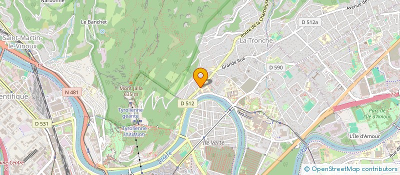 localisation de l'entreprise LA PETITE CHARTREUSE à LA TRONCHE