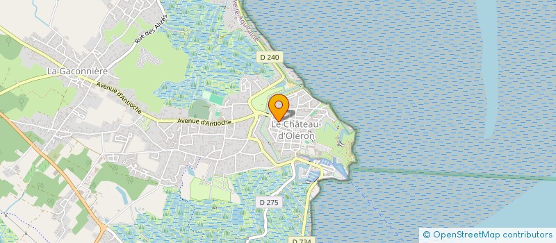 localisation de l'entreprise LA PETITE CHOCOLATERIE  LE CHATEAU-D'OLERON