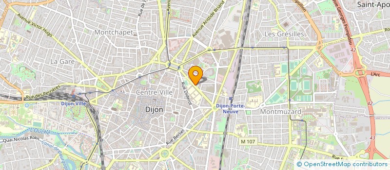 localisation de l'entreprise LA PETITE CHOUETTE à DIJON