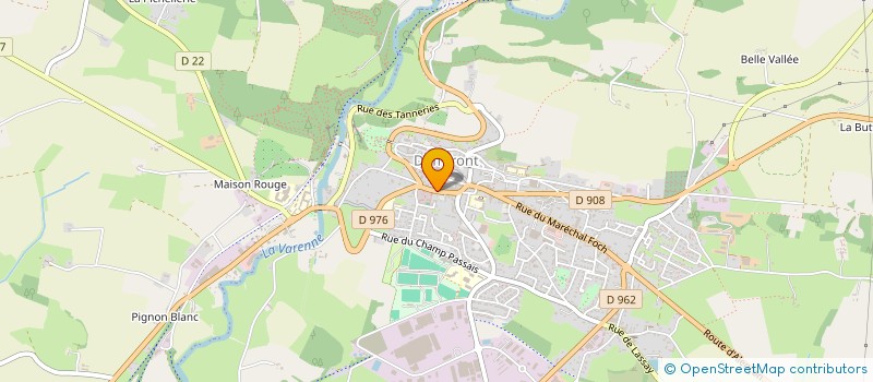 localisation de l'entreprise LA PETITE CIGOGNE à DOMFRONT-EN-POIRAIE