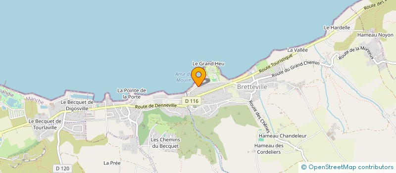 localisation de l'entreprise LA PETITE CLAIRE  BRETTEVILLE