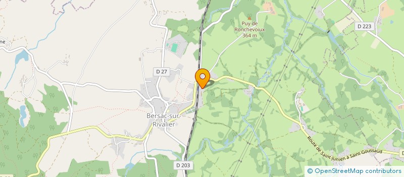 localisation de l'entreprise LA PETITE COLINNE  BERSAC-SUR-RIVALIER