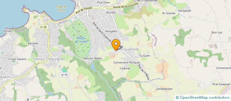 localisation de l'entreprise LA PETITE CONCIERGERIE à TREVOU-TREGUIGNEC