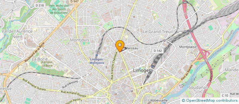 localisation de l'entreprise LA PETITE CORSE à LIMOGES