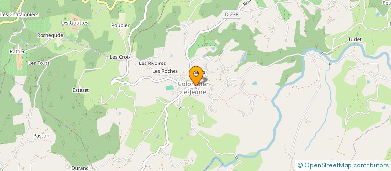 localisation de l'entreprise LA PETITE COTE  COLOMBIER-LE-JEUNE