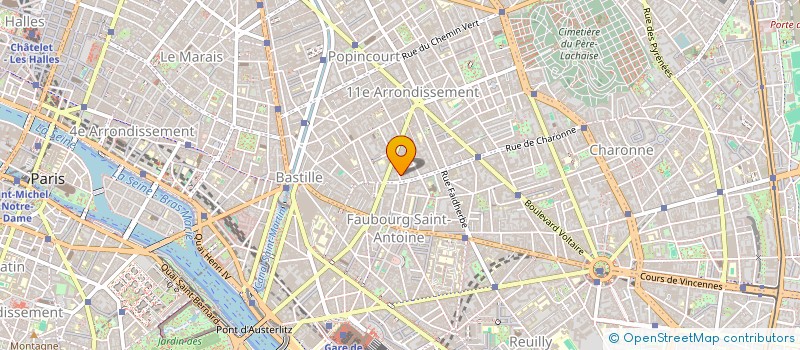 localisation de l'entreprise LA PETITE COUR  PARIS