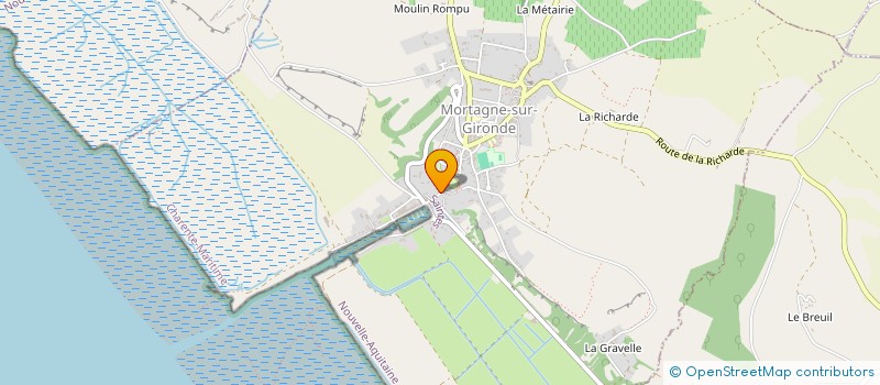 localisation de l'entreprise LA PETITE COUR à TALMONT-SUR-GIRONDE