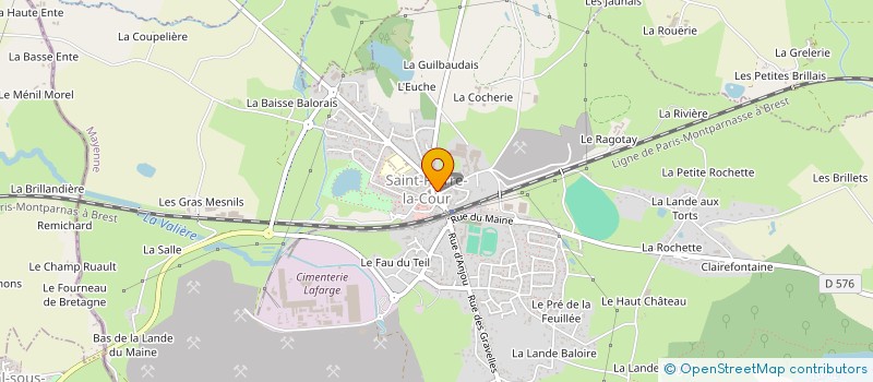 localisation de l'entreprise LA PETITE COUR FAST FOOD  SAINT-PIERRE-LA-COUR