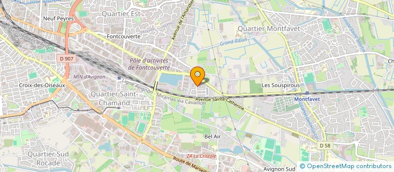 localisation de l'entreprise LA PETITE CRECHE D'AVIGNON FONTCOUVERTE MONTFAVET à AVIGNON