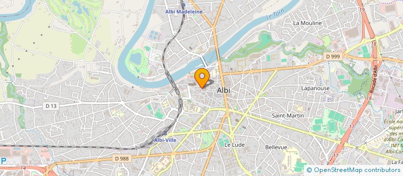 localisation de l'entreprise LA PETITE CREPERIE - ALBI  ALBI