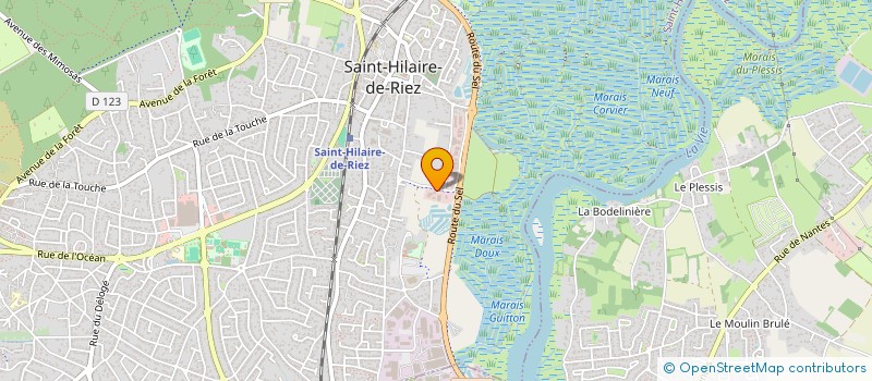 localisation de l'entreprise LA PETITE CROIX à SAINT-HILAIRE-DE-RIEZ