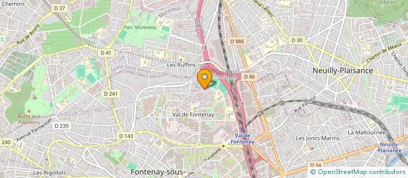 localisation de l'entreprise LA PETITE DUCHESSE à FONTENAY-SOUS-BOIS