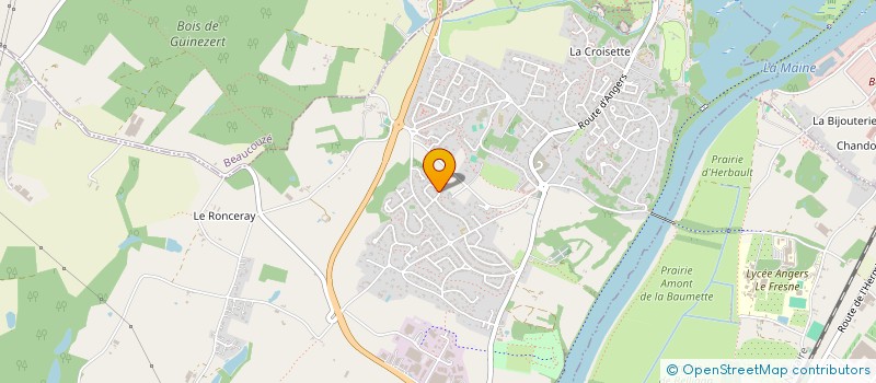 localisation de l'entreprise LA PETITE ECOLE (L.P.E.)  ANGERS