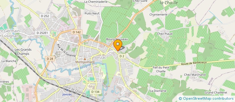 localisation de l'entreprise LA PETITE ELOISERAIE  JONZAC