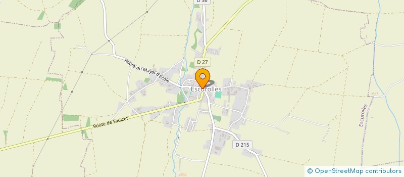 localisation de l'entreprise LA PETITE EPICERIE  ESCUROLLES