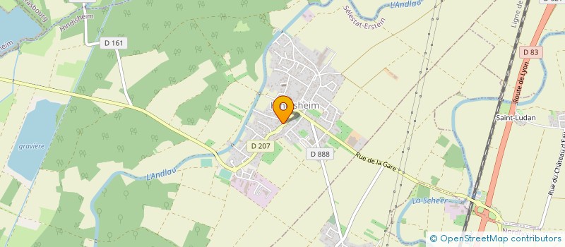 localisation de l'entreprise LA PETITE EPICERIE  HINDISHEIM