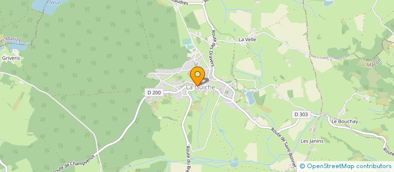 localisation de l'entreprise LA PETITE EPICERIE  LA GUICHE