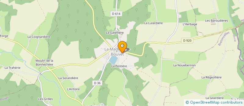 localisation de l'entreprise LA PETITE EPICERIE DE LA MADELEINE-BOUVET à LA MADELEINE-BOUVET