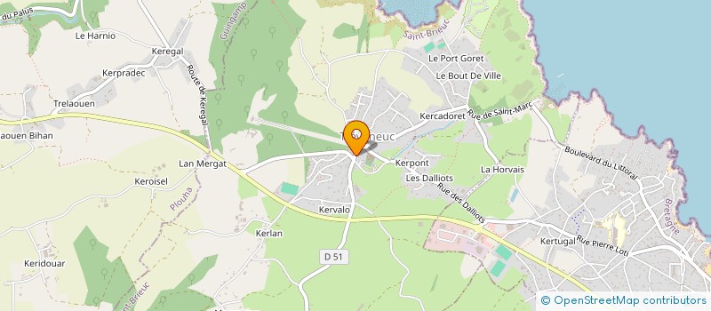 localisation de l'entreprise LA PETITE EPICERIE DU GOELO  TREVENEUC