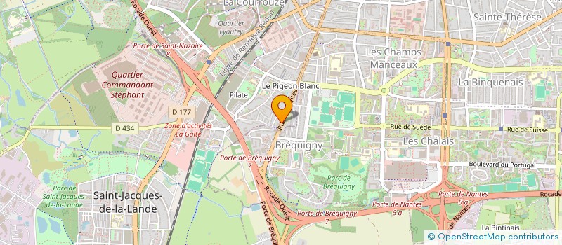 localisation de l'entreprise LA PETITE EPINE  SAINT-JACQUES-DE-LA-LANDE