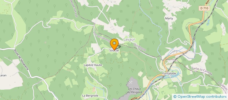 localisation de l'entreprise LA PETITE ESCAPADE  SAUVETERRE-LA-LEMANCE