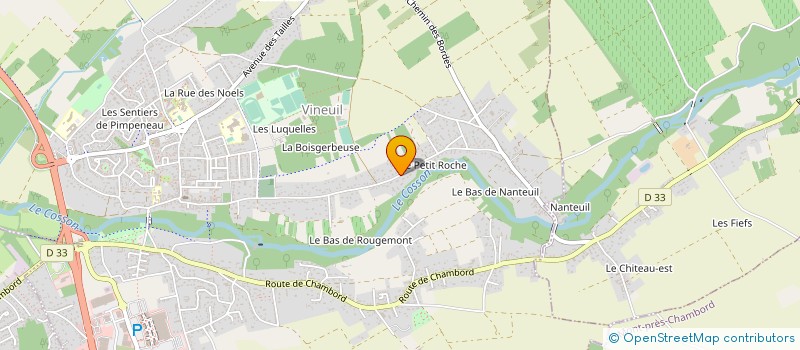localisation de l'entreprise LA PETITE ESCAPADE à VINEUIL