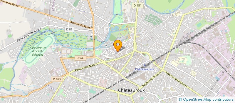 localisation de l'entreprise LA PETITE FABRIQUE à CHATEAUROUX