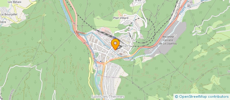 localisation de l'entreprise LA PETITE FABRIQUE à MOUTIERS