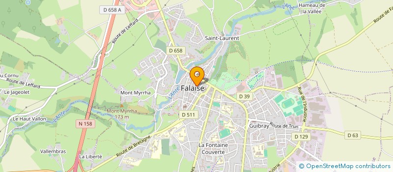 localisation de l'entreprise LA PETITE FACTORIE  FALAISE