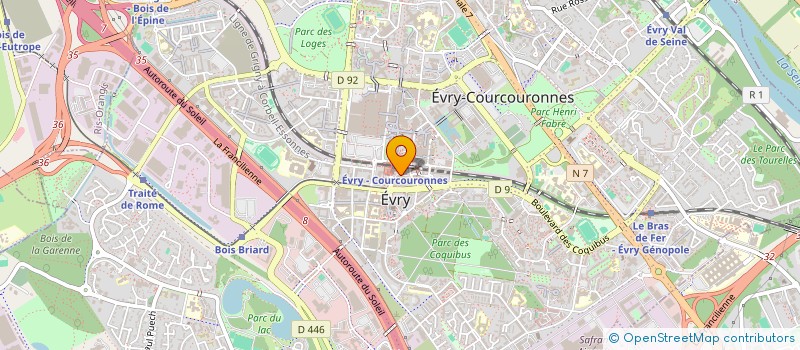localisation de l'entreprise LA PETITE FAIM à EVRY-COURCOURONNES