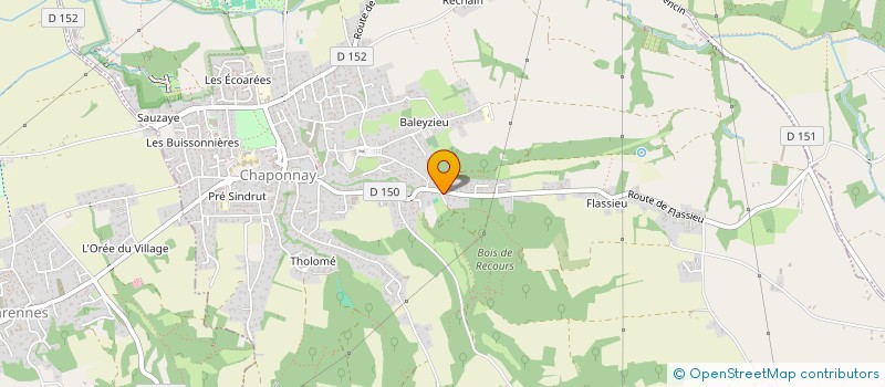 localisation de l'entreprise LA PETITE FAMILY  CHAPONNAY