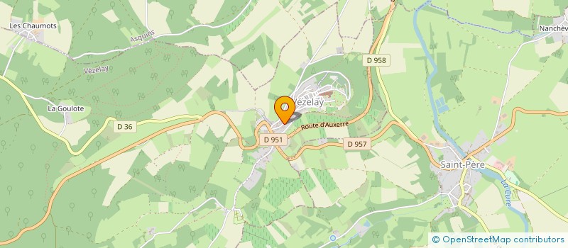 localisation de l'entreprise LA PETITE FAUNE DE VEZELAY à VEZELAY