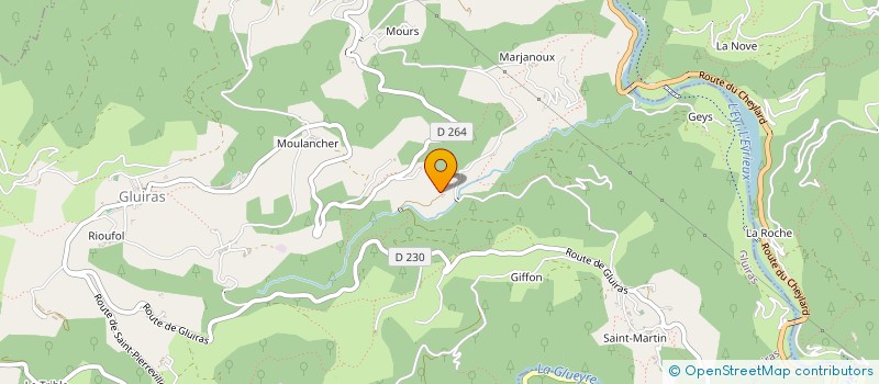 localisation de l'entreprise LA PETITE FEE  SAINT-SAUVEUR-DE-MONTAGUT