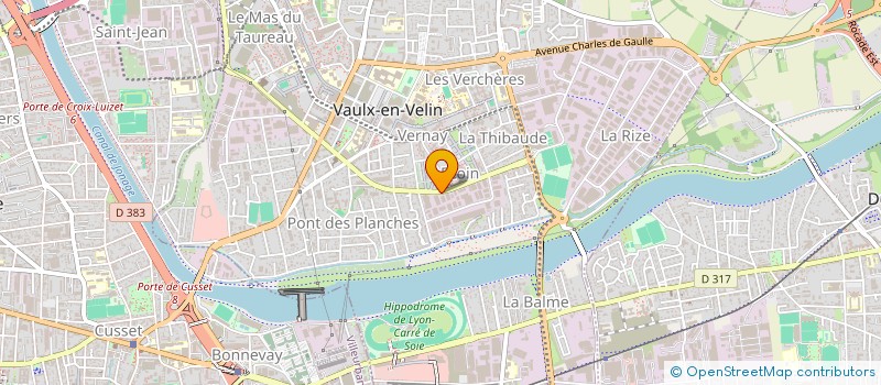 localisation de l'entreprise LA PETITE FERME à VAULX-EN-VELIN