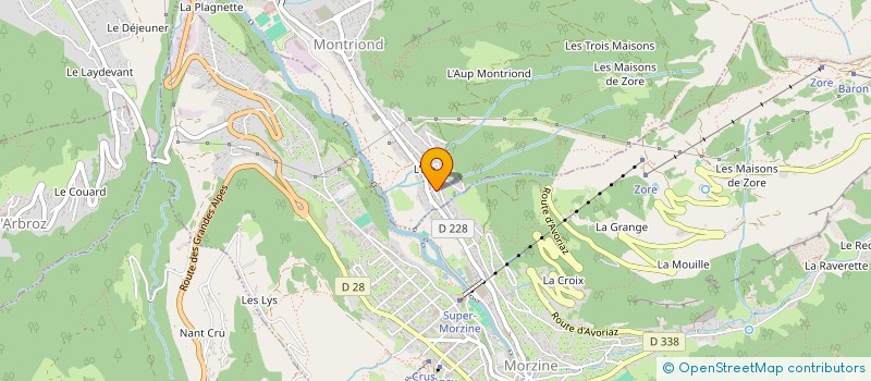 localisation de l'entreprise LA PETITE FERME  MONTRIOND