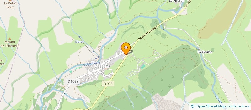 localisation de l'entreprise LA PETITE FERME  VAL-CENIS