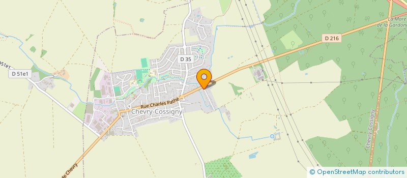 localisation de l'entreprise LA PETITE FERME  CHEVRY-COSSIGNY