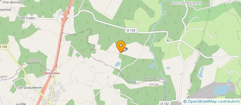localisation de l'entreprise LA PETITE FERME D'OTTELO à BORS (CANTON DE CHARENTE-SUD)